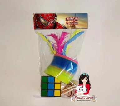 Kit Brinquedos Retrô Personalizado Tema Homem Aranha