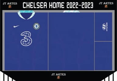 Vetor Da Camisa Do Chelsea 2021/2023