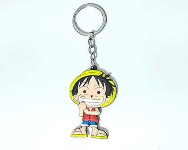 Chaveiro Monkey D. Luffy Frente e Verso Emborrachado 1 Peça