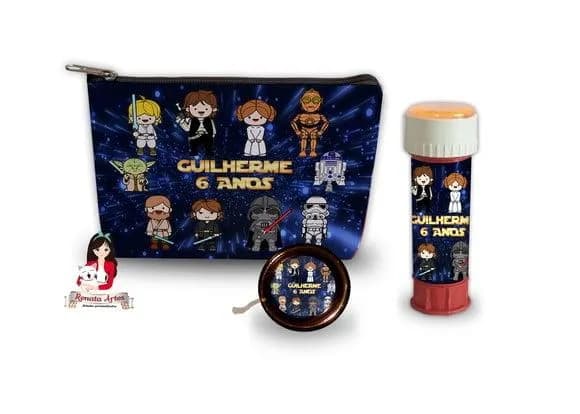 Necessaire com Ioiô e Bolhas de Sabão Star Wars