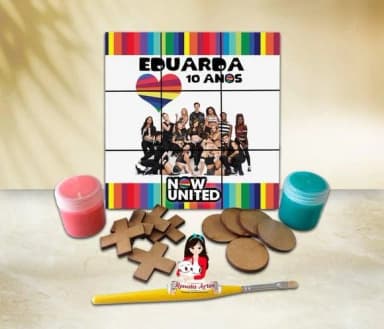 Jogo da Velha com Tinta Personalizado Now United