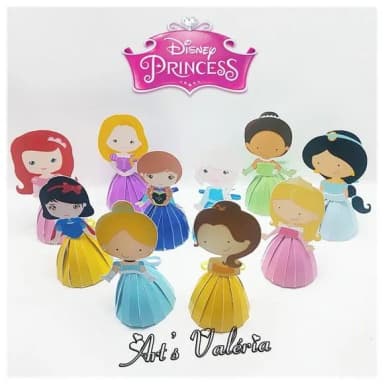 Princesas Cut 2D - Porta Bombom