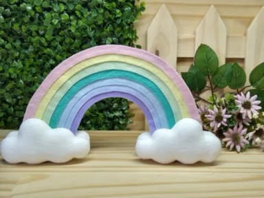 Arco Iris em Feltro * Chamar Chat