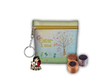 Chaveiro Porta Moedas Personalizado Jardim