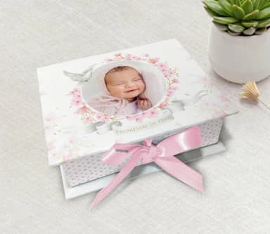 Caixinha Promessas com Foto Batizado / Eucaristia