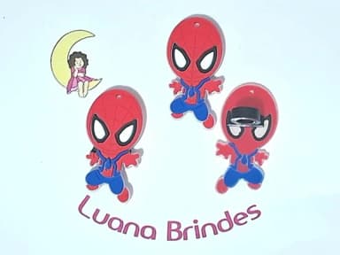 Ponteira P/lápis Homem Aranha Emborrachado 6 Unidades