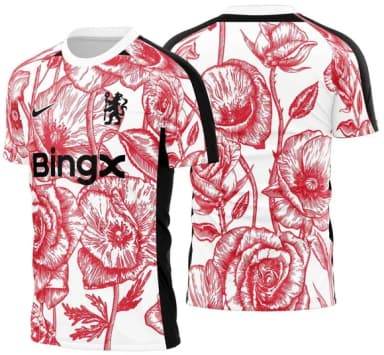Arte Vetor Camisa Chelsea Pre-jogo Remembrance Day 25-26