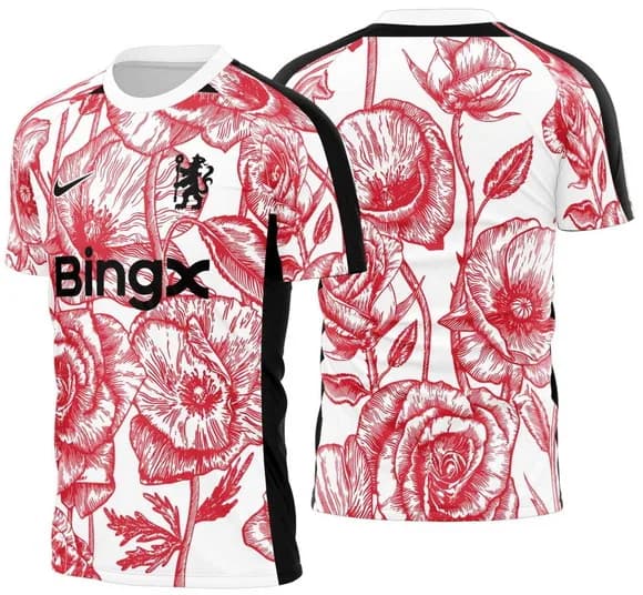 Arte Vetor Camisa Chelsea Pre-jogo Remembrance Day 25-26