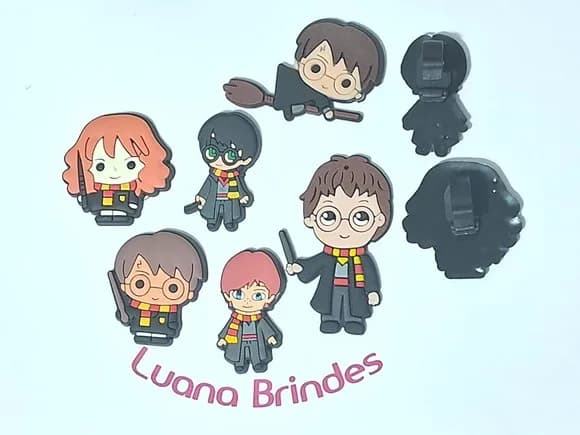 Pins para Cadarço Harry Potter Pacote com 6 Unidades