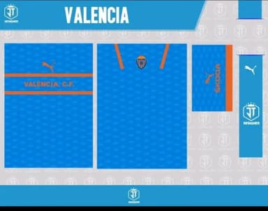 Vetor camisa do valência