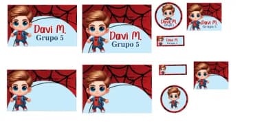 60 Etiquetas Escolares Personalizadas Prova D