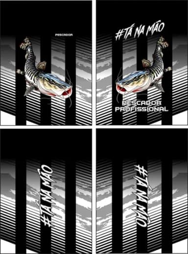Arte Vetor Camisa Pesca-mod-0135