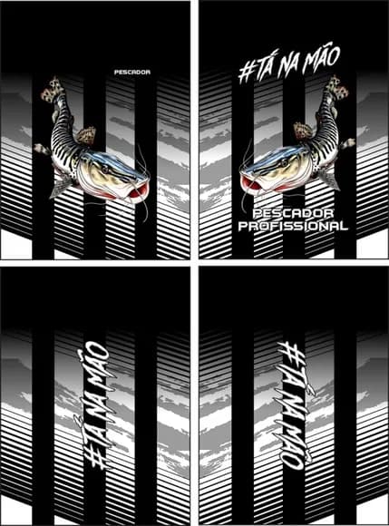 Arte Vetor Camisa Pesca-mod-0135