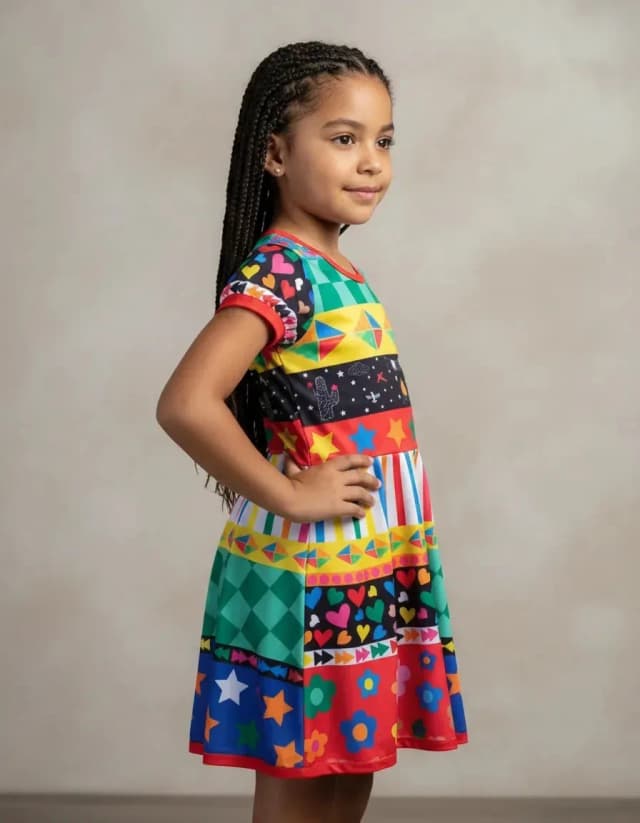 Vestido Infantil Caipira Festa Junina