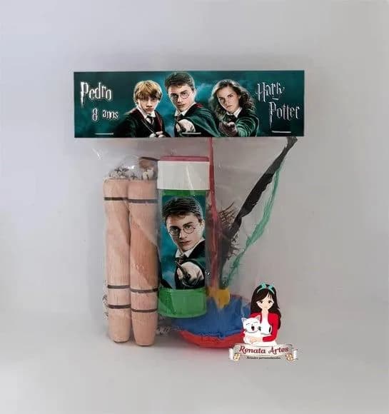 Kit Lembrancinha com Bolha de Sabão Harry Potter