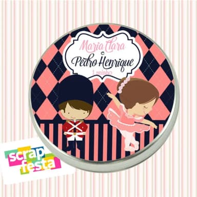 Latinhas Personalizadas Festa Bailarina e Soldadinho