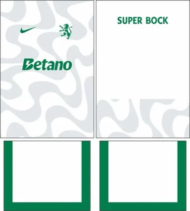 Arte Vetor Camisa Sporting Cp Visita 2025-2026