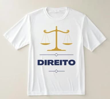 Camiseta Profissão Direito Balança da Justiça