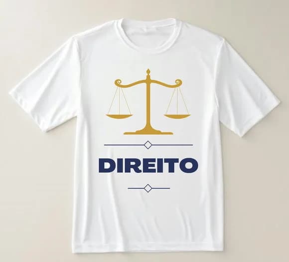 Camiseta Profissão Direito Balança da Justiça