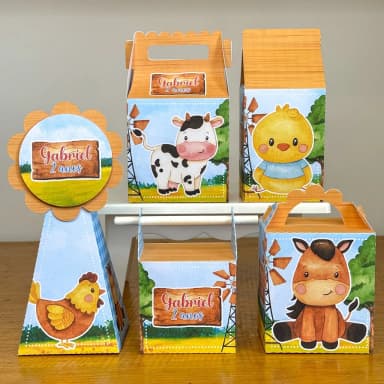 PEGUE E MONTE - Kit Festa FAZENDINHA - Decoração de Festa | Lembrancinhas | Aniversário | Personalizados