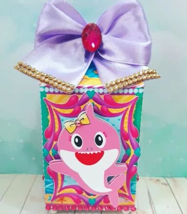 Caixa Milk Baby Shark Menina