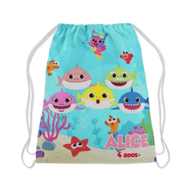 Mochilinha Personalizada Baby Shark