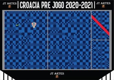 Vetor da Camisa da Croacia Pre Match 2020-2021