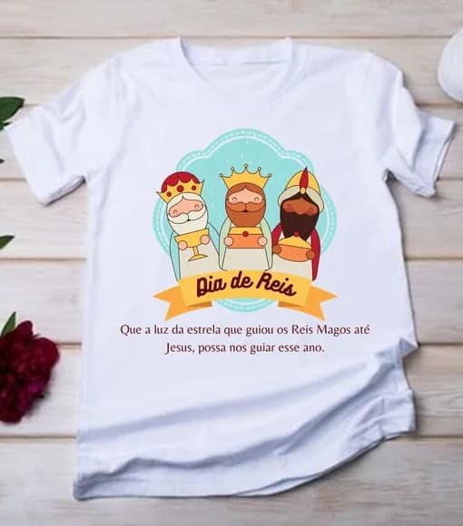 Camiseta Dia de Reis Magos Folia de Reis