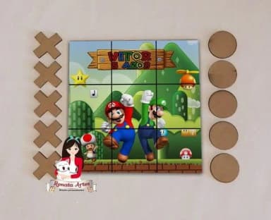Jogo da Velha Personalizado Super Mario Bross