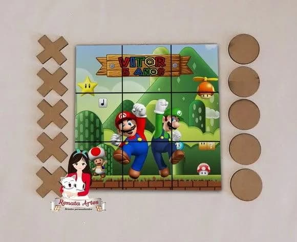 Jogo da Velha Personalizado Super Mario Bross
