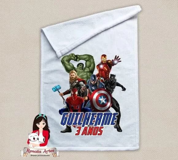 Toalhinha Personalizada Vingadores