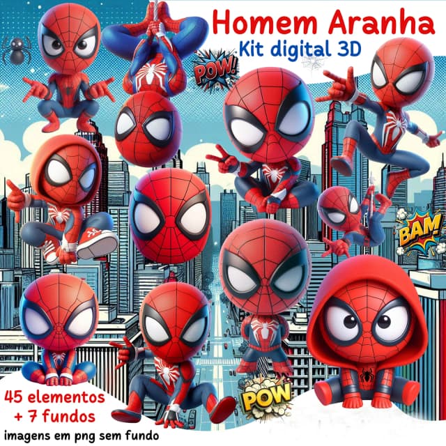 KIT DIGITAL HOMEM ARANHA 11