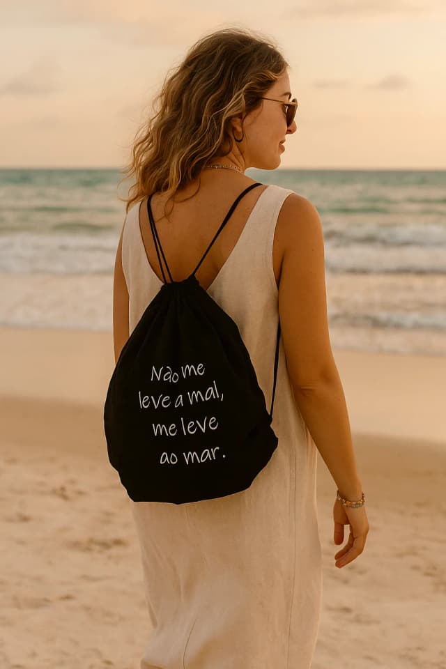 Mochila Saco de Tecido