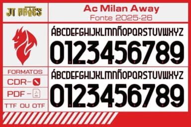 Fonte Ac Milan Away 2025-2026