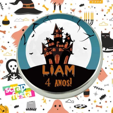 Latinha Personalizada Festa Halloween