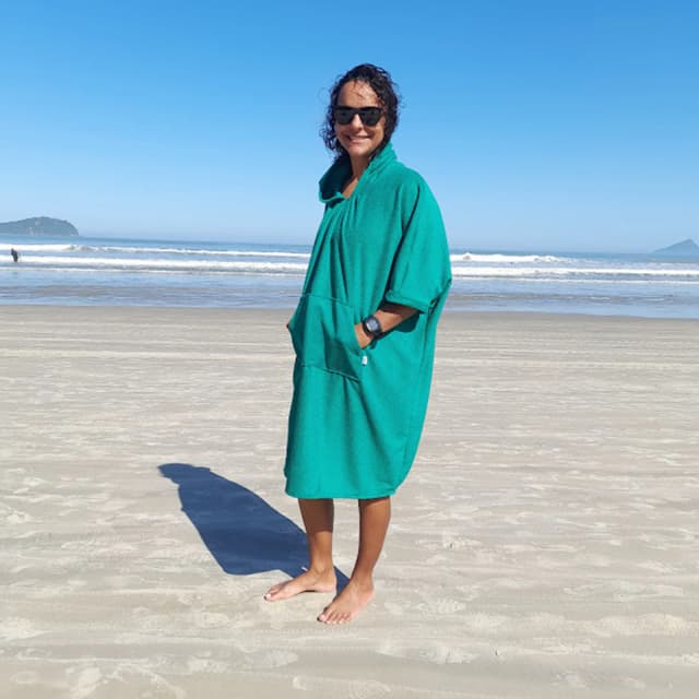 Roupão pós praia