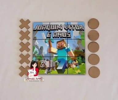 Jogo da Velha Personalizado Minecraft