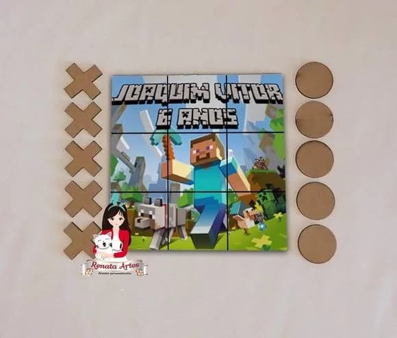 Jogo da Velha Personalizado Minecraft