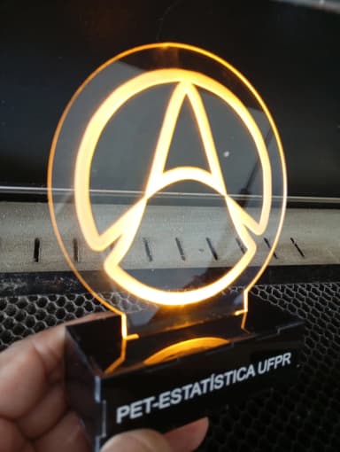 Mini Luminária Acrílico
