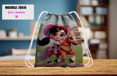 Mochilinha personalizada para lembrancinha Boaideira