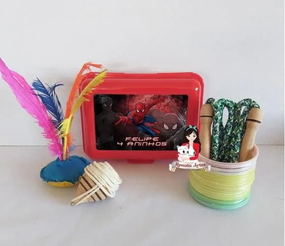 Maleta Baú Boa Infância Personalizado Homem Aranha