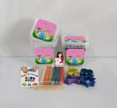 Kit Massinha no Baldinho Personalizado Princesas