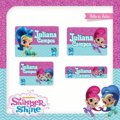 60 Etiquetas Shimmer e Shine