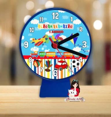 Relógio de Mesa Fábrica de Brinquedos
