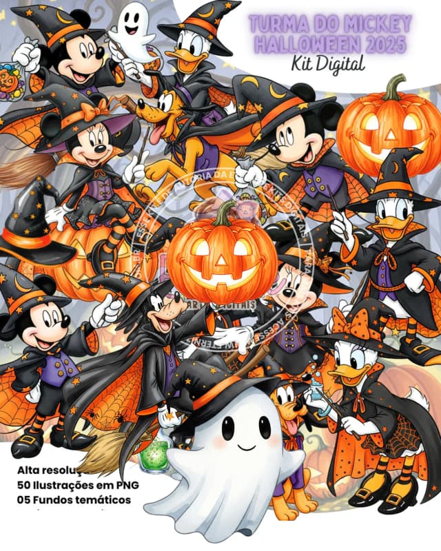 KIT DIGITAL MICKEY HALLOWEEN 12