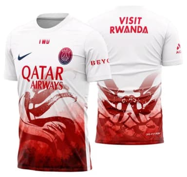 Arte Vetor Camisa Psg Pre-jogo Chinese New Year 2025-2026