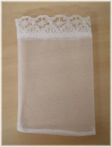 Saquinho Organza Tunil C/renda - 7cmx10cm