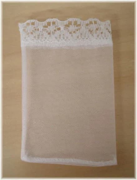Saquinho Organza Tunil C/renda - 7cmx10cm