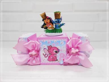 Caixa Bala Stitch Rosa