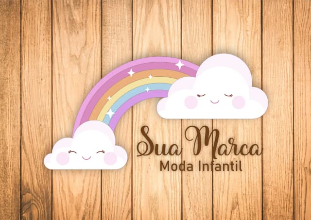 Logotipo fofo para Loja de roupas infantis 002